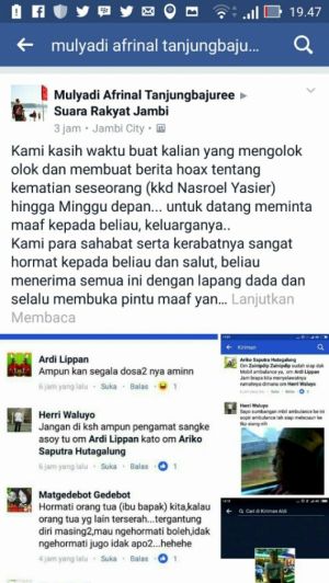 Disebut Meninggal Dunia, Nasroel Somasi Penyebar Berita Bohong
