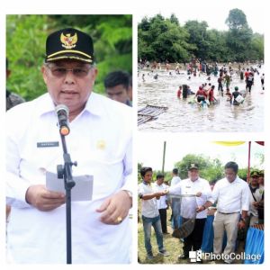 Bupati Buka Kegiatan Panen Ikan Lubuk Larangan Sungai Bungin