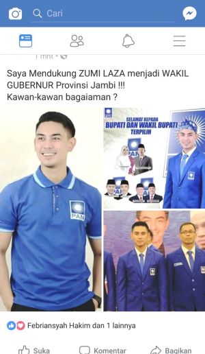 Netizen Dorong Laza jadi Cawagub Fachrori