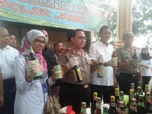 Berbagai Merek Jamu Tradisional Tanpa Izin Diamankan Ditreskrimsus Polda Jambi