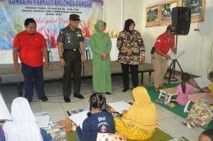 Dandim Pati Buka Lomba Menggambar dan Mewarnai Peringati Hardiknas