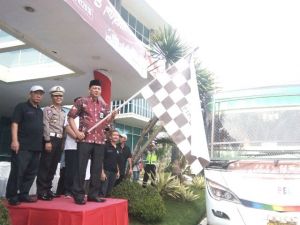 Pelepasan Mudik Lebaran di PTPN VI, Sekda: Sopir Jangan Ugal-ugalan