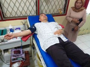 Luar Biasa...Fasha Donor Darah Untuk ASN Pemkot Jambi