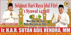 SAH : Idul Fitri Momentum Kebersamaan Sesama Anak Bangsa