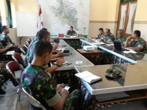 Persiapan Pembukaan TMMD Reg ke 102,  Kasdim 0714 Adakan Koordinasi dengan Jajaran