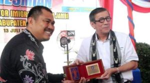 Menkumham Yasonna Hamongan Laoly Resmikan UKK Imigrasi di Bungo