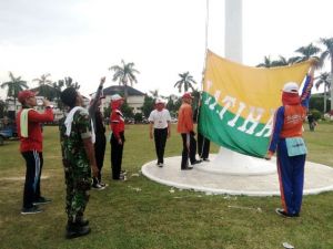 Puluhan Calon Paskibraka Provinsi Ikuti Pelatihan di Lapangan Hijau Kantor Gubernur