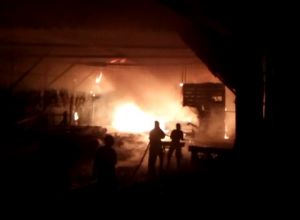 Sawmill di Seberang Terbakar