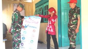 Kampanyekan GERMAS Satgas TMMD Bersinergi Langsung Dengan UPTD Puskesmas Suruh