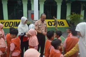 Keceriaan Siswa SD Saat Kunjungi Makodim 0718/Pati