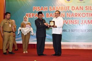 Pisah Sambut Kepala BNN Jambi, Fachrori Ajak Semua Komponen Masyarakat Berantas Narkoba