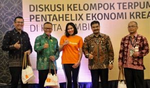 SAH Ajak Pelaku Usaha Kreatif Jambi Berkolaborasi Dalam Konsep Pentahelix