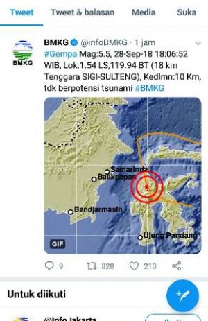Kabar Tsunami Bukan Hoax, Walikota Makassar Sebut Asisten II di Palu, Air Naik ke Lantai  II Hotel
