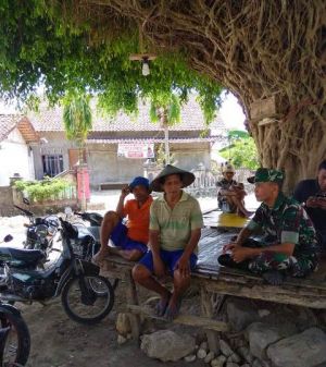 Awali Kegiatan Pra TMMD Njagong Bareng Warga