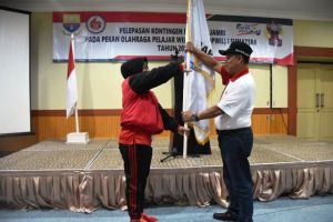 Ratusan Atlet Jambi Resmi Dilepas Untuk Bertanding di Popwil I Sumatra di Aceh
