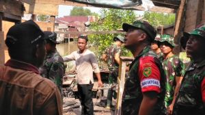 TMMD Rehab 6 Rumah Warga di Desa Pangkal Duri, Dandim Berharap Program Ini Bermanfaat