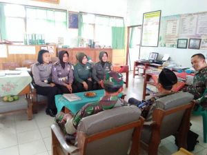 Sebelum Memberikan Wasbang, Satgas TMMD Lakukan Koordinasi