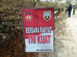 Slogan Bersama Rakyat TNI Kuat Terbukti Disini