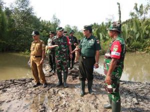 Program TMMD Kodim 0419/Tanjab,  Realisasi Pembuatan Jalan di Desa Pangkal Duri  92,7 Persen