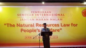 Yazirman Harap Hasil Seminar Internasional Unja Jadi Rujukan Pengelolaan SDA