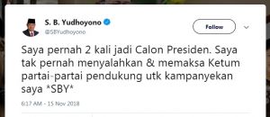 SBY Minta Prabowo-Sandi Fokus Paparkan Visi dan Misi ke Masyarakat