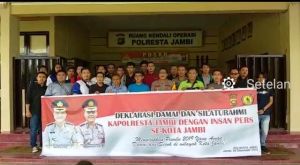 Deklarasi Pemilu 2019 Damai Bersama Insan Pers,  Kapolresta: Mari Tangkal Hoax Bersama   