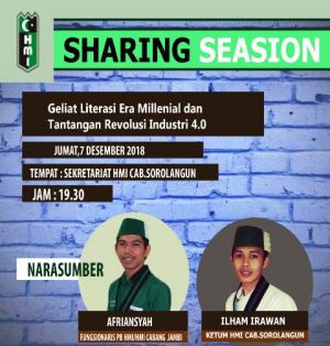 Hadapi Persaingan Revolusi Industri 4.0,  HMI Cabang Sarolangun: Anak Muda Harus Ciptakan Inovasi