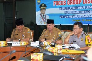Buka FGD Menuju Pemilu Damai 2019, Dianto: Koordinasi Kunci Keberhasilan Pemilu 2019