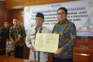 Pemprov Jambi – Pelindo Ii Teken MoU, Fachrori Harap Pelabuhan Dorong Hilirisasi Produk