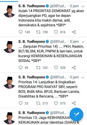 SBY Beberkan 14 Prioritas yang Siap Diperjuangkan Partai Demokrat