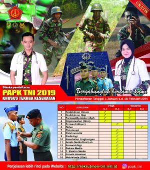 Kabar Gembira... Ajenrem 042/Gapu Buka Pendaftaran Pa PK Tenaga Kesehatan, Ini Syaratnya   