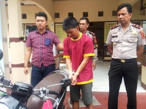 Bawa Kabur Motor Teman, Ibnu Sakir Dibekuk Polisi   