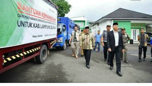 Fasha Lepas Bantuan Senilai Rp500 Juta ke Korban Tsunami Lampung dan Banten