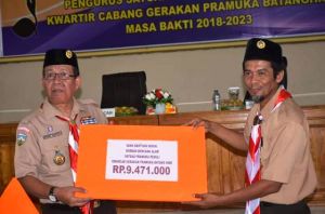 Ketua Kwarcab Batanghari Lantik Satgas Peduli Pramuka