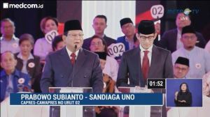Tawarkan Visi Indonesia Menang, Prabowo: Penegak Hukum Tak Boleh Diragukan Integritasnya
