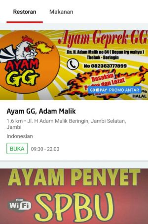 Wow...Menu Paket Ayam Terjual 10 Juta Pesanan di Go Food Selama Tahun 2018