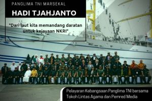 Panglima TNI dan Tokoh Lintas Agama Ngopi Bareng di KRI Bima Suci