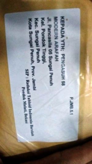 Tabloid Indonesia Barokah Rencana Dikirim ke Mesjid dan Ponpes di Jambi, Ini Contoh Alamat Tujuannya