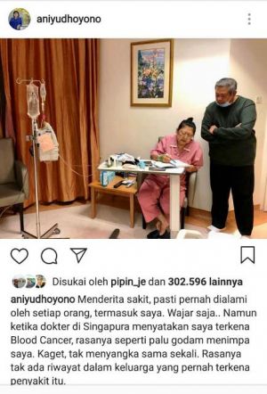 Divonis Kanker Darah, Ini Curhatan Ani Yudhoyono