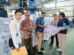 KPU Kota Jambi Cek Percetakan Surat Suara di Surabaya