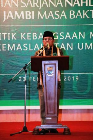 Pengukuhan PW ISNU Provinsi Jambi, Fachrori Sampaikan Pesan Ini