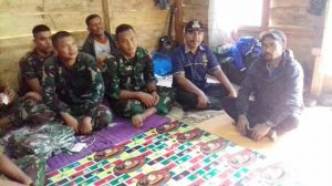 Kades Sungai Ning Sambangi Posko Satgas TMMD ke 104 Kodim 0417/Kerinci