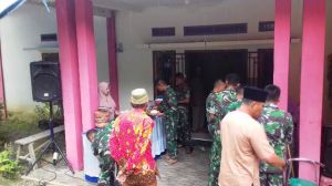 Satgas TMMD ke 104 Kodim 0417/KERINCI Hadiri Undangan Hajatan Warga