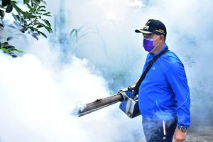Eliminir Angka DBD di Kota Jambi, Wali Kota dan Wakil Wali Kota Pimpin Operasi Massal PSN 