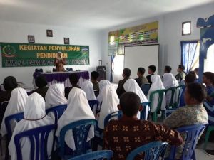Satgas tmmd ke 104 Kodim 0417 /Kerinci Berikan Penyuluhan Pendidikan