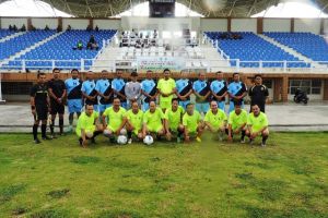 Pertandingan Sepak Bola Persahabatan Kodim 0417/Kerinci VS Pemkot Sungai Penuh, Ini Hasilnya