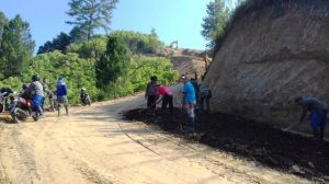 Mulus....Ini Penampakan Rehab  Jalan  yang Dilakukan TMMD ke 104 Kodim 0417/Kerinci