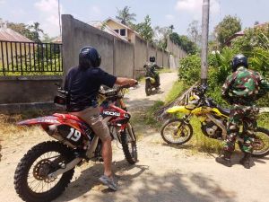 Bersama Komunitas Trail, Dansatgas TMMD ke 104 Kodim 0417/Kerinci  Cek Rehab Jalan