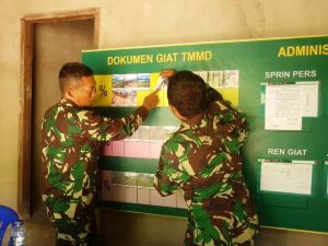 Dansatgas TMMD ke 104 Cek Posko TMMD