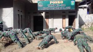 Begini Cara Satgas TMMD Kodim Kerinci Menguatkan Fisik Agar Tetap Bugar